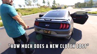 Hellcat Owner Drives My MANUAL Mustang GT and LOVES IT! BUT ALMOST DESTROYED MY CLUTCH...