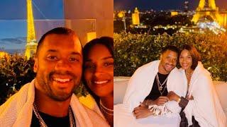 Russell Wilson shared a New Year celebration video of 2024 with Ciara, family, friends & football