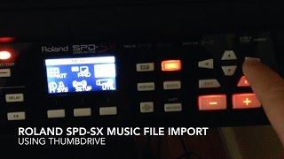 Roland SPD-SX Music File Import Using USB Thumbdrive