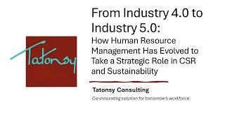 From Industry 4.0 to Industry 5.0: How Human Resource Management Has Evolved