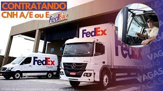 FedEx abre vagas para motoristas carreteiros