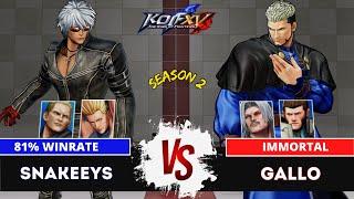 KOFXVSNAKEEYS (K'/Beni/Geese) vs GALLO (Rugal/Maxima/Goenitz)Ranked Match - 08/24