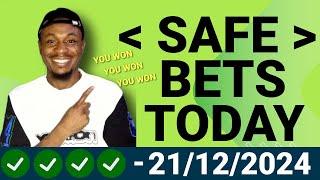 Football Prediction Today 21-12-2024 | Betting tips Today | Safe investments