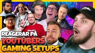 REAGERAR PÅ SVENSKA YOUTUBERS GAMING SETUPS *SJUKT FETA*