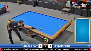 TURGAY ORAK vs UFUK KAPUSIZ | 3 Cushion Billiards Championship STAGE 2 -A- 2024 ANKARA #당구