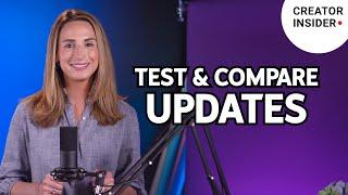 Test and Compare is HERE, QR Codes, Mentions in Comments, Payment Activity in Studio, and MORE!