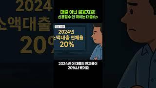 신용점수 걱정NO! 대출 아닌 금융지원 정리!!