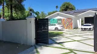 Driveway Gate & Pedestrian Gate | Mulholland Brand Los Angeles