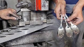 Process of Making Quality Restaurant Spoon | Factory Mass Production Process