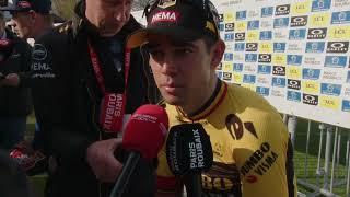 Wout van Aert - Interview at the finish - Paris-Roubaix 2023