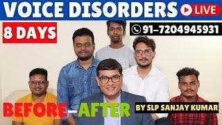 Live Post Voice Therapy | Dysphonia Plica Ventricularis | Phonatory Gap | Puberphonia | Stammering