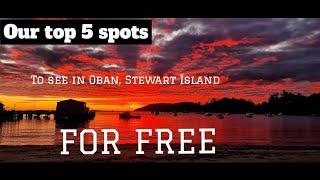 Our top 5 must see spots in Oban, Stewart Island for FREE