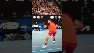 Nick Kyrgios funny no look shot