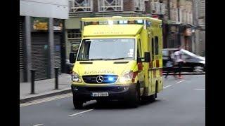 Dublin Fire Brigade 'Reserve 5' Ambulance responding urgently to a medical emergency