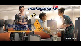 Prepare for takeoff !!  In flight Safety Video Singapore Airlines V.S  Malaysia-Airlines