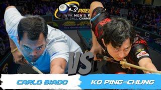 QUARTER-FINAL • 2024 PREDATOR WPA MEN'S WORLD 10-BALL • CARLO BIADO VS KO PING-CHUNG