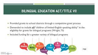 Bilingual Education: A Historical Timeline