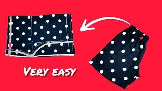 EASIEST !! Shorts Cut And Sewing.. (NO PATTERNED) Cut in 5 minutes, wear straight