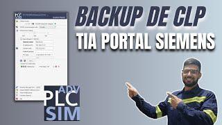 COMO FAZER BACKUP CLP SIEMENS TIA PORTAL (S7-1500 E S7-1200)