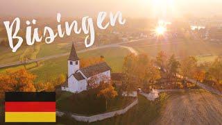 BERGKIRCHE St. Michael in Büsingen von oben im Herbst [4K|60fps]