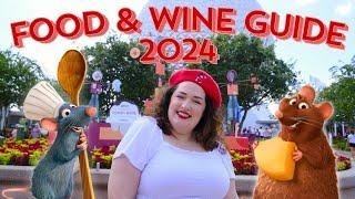 EPCOT Food & Wine Festival Guide 2024  | Complete Food Menu | Disney World