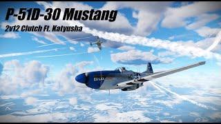 Winning a 2v12 in the P-51D-30 Mustang Ft. Katyusha! | War Thunder Air RB