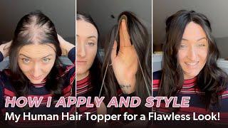 How I Apply and Style My Human Hair Topper for a Flawless Look! | Un iWigs Breeze