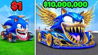 $1 To $10,000,000 GOD SONIC CAR In GTA 5!