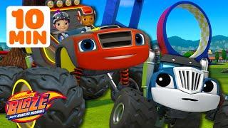 Special Mission Blaze Rescues BABY Monster Machines!  | 10 Minutes | Blaze and the Monster Machines