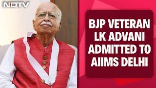 LK Advani AIIMS | BJP Veteran Lal Krishna Advani Admitted To AIIMS Delhi