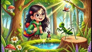 Bedtime Story: Bet's Magical Forest Adventure with a Grasshopper and an Ant | Children's Story