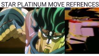 ALL STAR PLATINUM MOVE REFRENCES (Roblox N the jojo game)