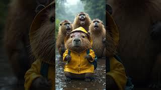 capybara being bullied by monkey can anyone give me a hug #capybara #capybaravibes #animals