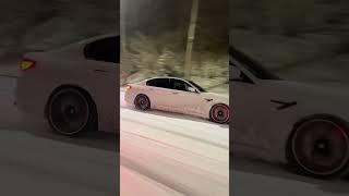 BMW M5 F90 SNOW DRIFT | SKYFALL #bmw #shorts #shortvideo #automobile #viralvideo #drift #2024#tiktok