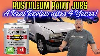 RUSTOLEUM PAINT JOBS A REAL REVIEW AFTER 4 YRS!!!!