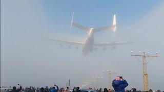 Amazing landing An-225 in Rzeszow EPRZ 09.01.2022