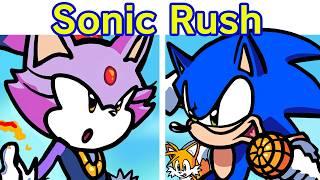 Friday Night Funkin' Sonic Rush in FNF | Blaze the Cat VS Sonic The Hedgehog (FNF Mod: Rushshot)