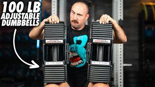 NEW 100 LB PowerBlock Pro EXP Adjustable Dumbbells Review!