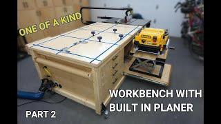 How to Make a Workbench with Built in Planer /Dewalt DW735X/ Part 2