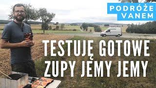 Posiłki w podróży, czyli testuję gotowe zupy Jemy Jemy (podróże kampervanem)