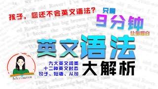 【英语语法系列】9分钟让你明白英语语法｜英语语法｜大解析