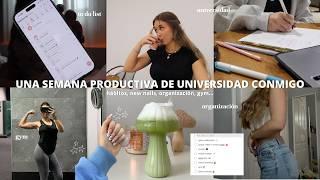 UNA SEMANA PRODUCTIVA DE UNIVERSIDAD CONMIGO + nuevas uñas | hábitos, productividad, organización