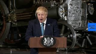 Watch live: New UK PM Boris Johnson gives speech in Manchester