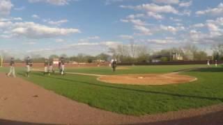 Marc Babicz (St. Laurence) vs Montini JV 4-17-2017 (Catches in Center #1 & #2)