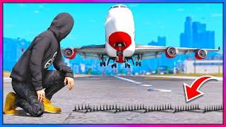 What happens if you SPIKE an Airplane?! (GTA 5 Mods Gameplay)