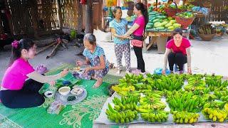 Charity Gift For Poor Lonely Woman-Buy Lots Of Bananas and Take Them To The Market To Sell- New Life