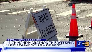 Multiple streets closures expected during the Richmond Marathon races