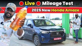 New Amaze Live Mileage Test ! | Honda Amaze 2025 Tamil Review | Tamil Car Review |