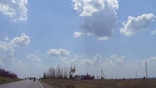 Bike orthodox trip to the monastery of St. Tikhon of Zadonsk. Russia.