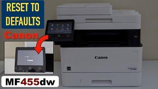 Canon Imageclass MF455dw Printer Reset To Defaults.